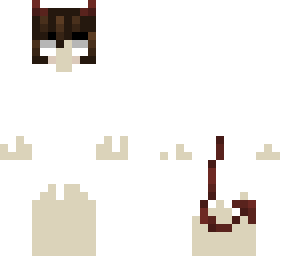 demon with ghost costume
