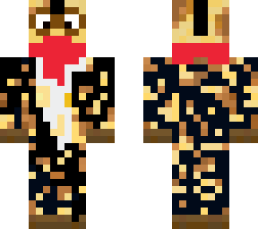 giraffe in shredded suit