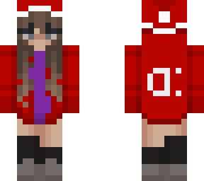 girl with christmas hat and ears  (edit)
