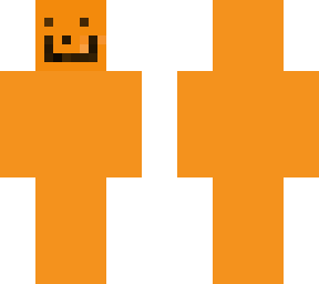 jack o lantern with head as stem