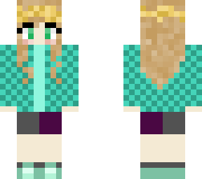 turquoise jacket girl