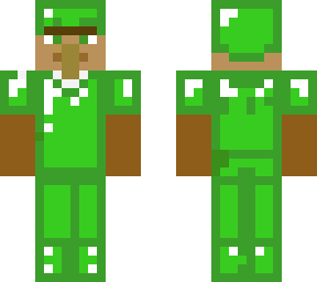 villager in emerald armor