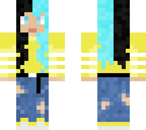 yellow sweat -shirt girl