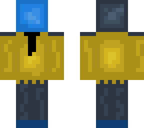 a shiny robot wearing a tie