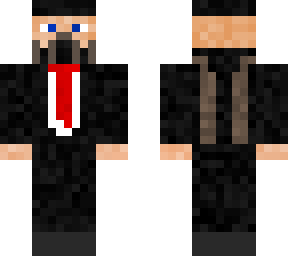 agent 47 with gas mask and o2 tank