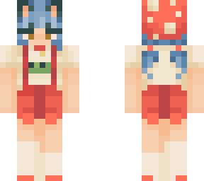 blue hair shroom girl