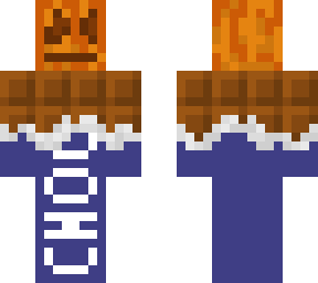 chocolate bar pumpkin head
