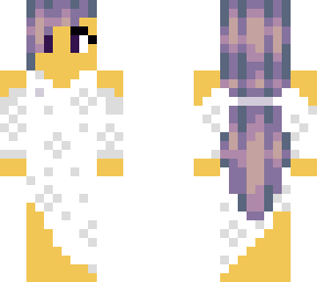 colab with starryari wedding dress skin for minecraft wedding.