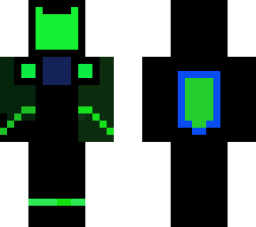 cool green cyborg
