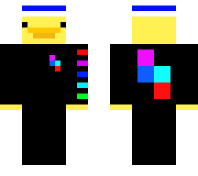 duck wearing black jumper and headband