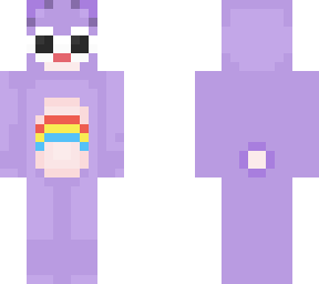 goofy purple bear