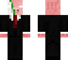 halloween pig in suit