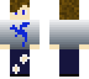 je suis dsol mon skin est moche mais mto un pous bleu