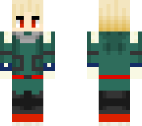 kacchan bakugo wearing izukus suit for halloween