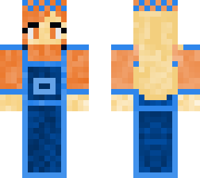 orange worker lady