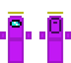 purple with hands and halo