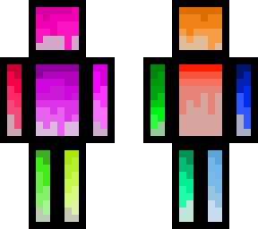 rainbow block man