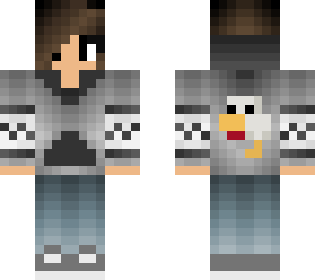 short hair winter hoodie with chicken