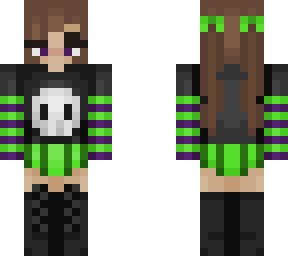 spooky skull top girl