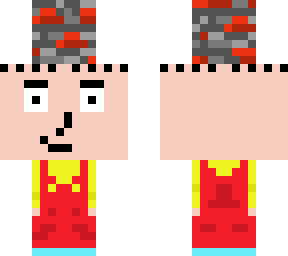 Stewie Griffin with Redstone block | Minecraft Skin