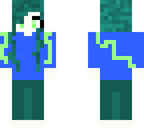 underwater, drowned-themed, moss girl