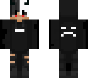 black&white demon boy with sharingan