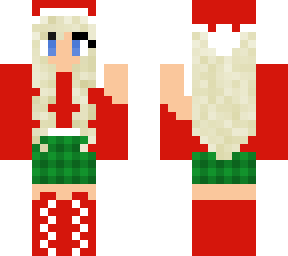 blonde holiday girl