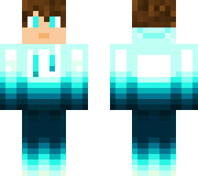 blue hoodie boy