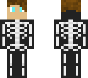 boy in skeleton costume (hood down)