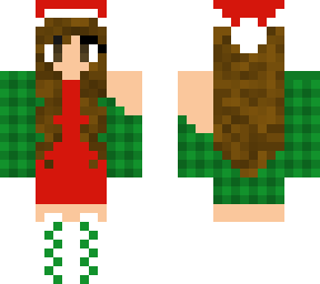 brown hair holiday girl