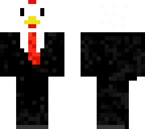 business suit chicken
