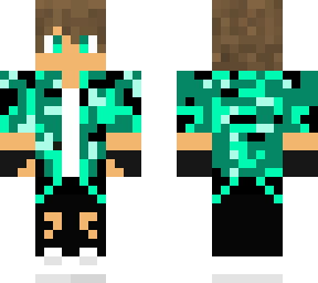 cool cyan camo boi but no hat