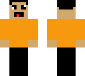 cool orange shirt guy