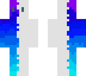 cool purple to aqua skin