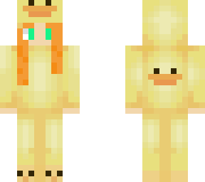 girl in ducky suit