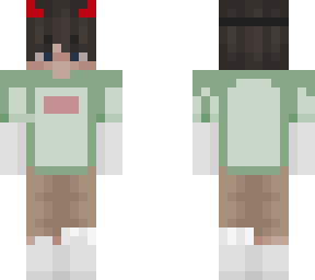 green shirt devil boy