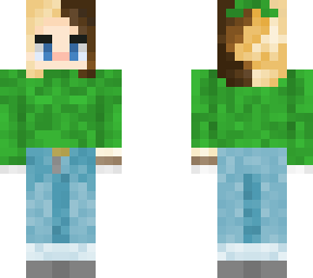 green turtle-neck
