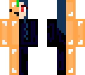half skeppy half demon girl (collab)