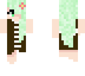 pastel green girl (aka my skin)