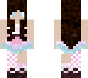 pink purple and blue skirt