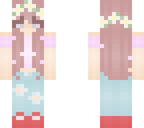 pretty girl with flowers (collab with cookiequeen0305) (reshaded)