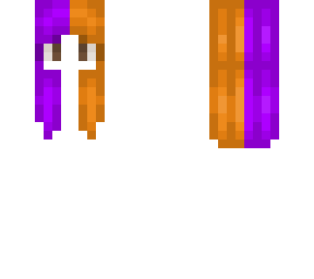 purple and orange  halloween hair base