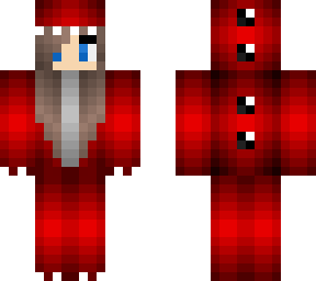 red dino guy/girl with long hair