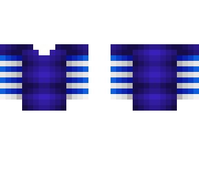 shirt base - dark purple, blue and white stripe arms
