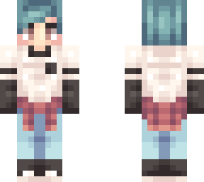 trendy teal hair boy