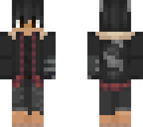 winter raccoon boy skin without scarf