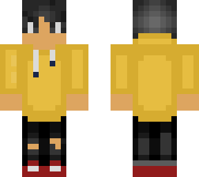 Yellow hoodie | Minecraft Skin