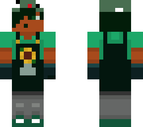 zehuman as frog boi with full black overall