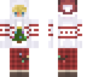 blond christmas skin