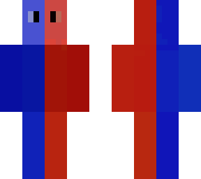 blue and red
